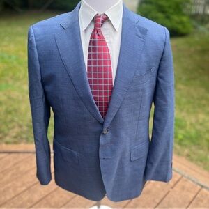 SuitSupply Blazer 46S Blue VBC Wool Dual Vent Working Cuffs 2Btn Suit Supply